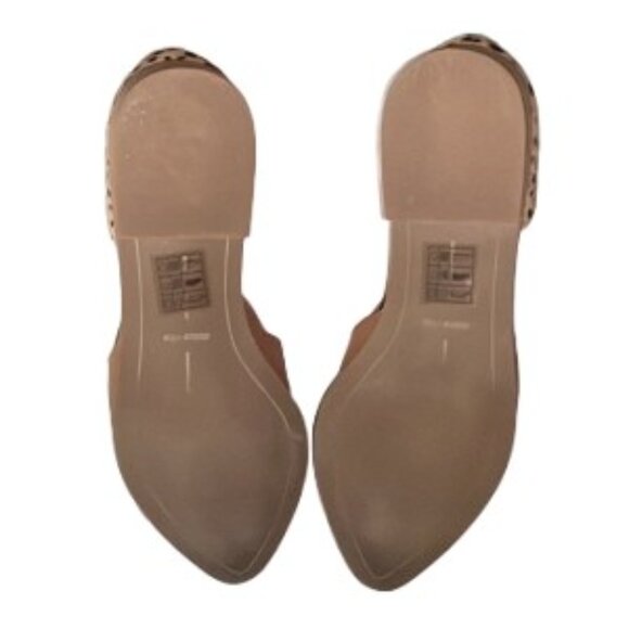 Dolce Vita Beige Cheetah Print Leather Kelsa D'Orsay Loafer Flats 7.5  - EUC - Picture 6 of 8